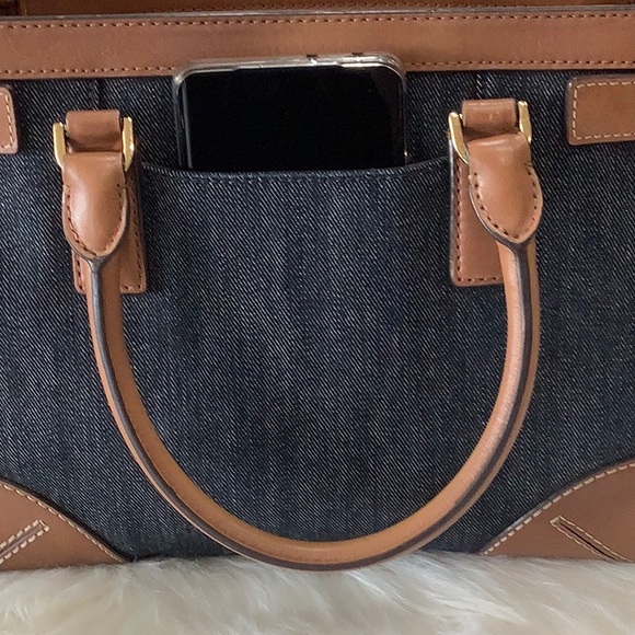 LIKE NEW👜MICHAEL Michael Kors Corner Frame Dillon Large Satchel - Picture 4 of 16